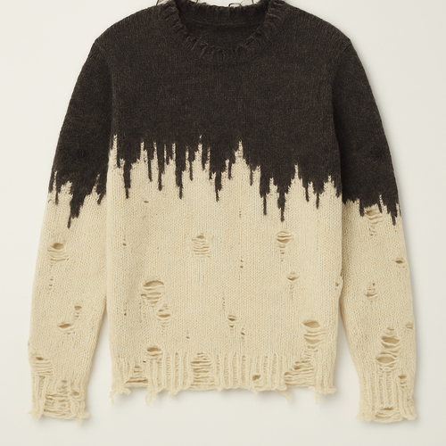 Distressed Wool Sweater