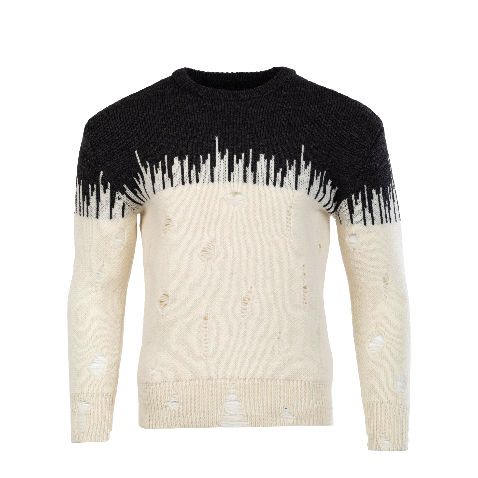 Distressed Wool Sweater